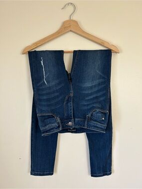KENDALL & KYLIE Distressed Skinny Jeans Blue Wash | Size 24